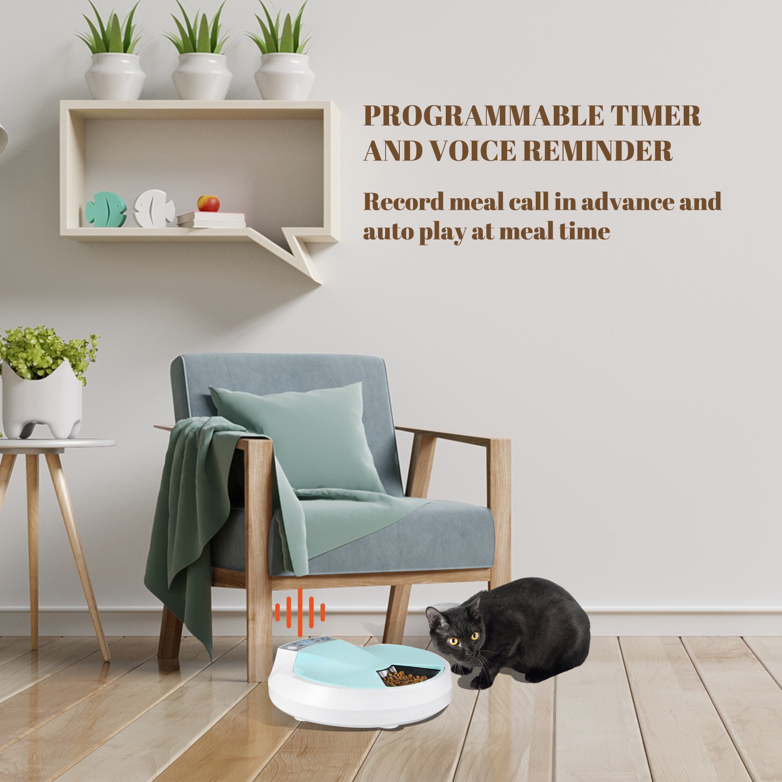 5-Meals Automatic Feeder Auto Pet Feeder