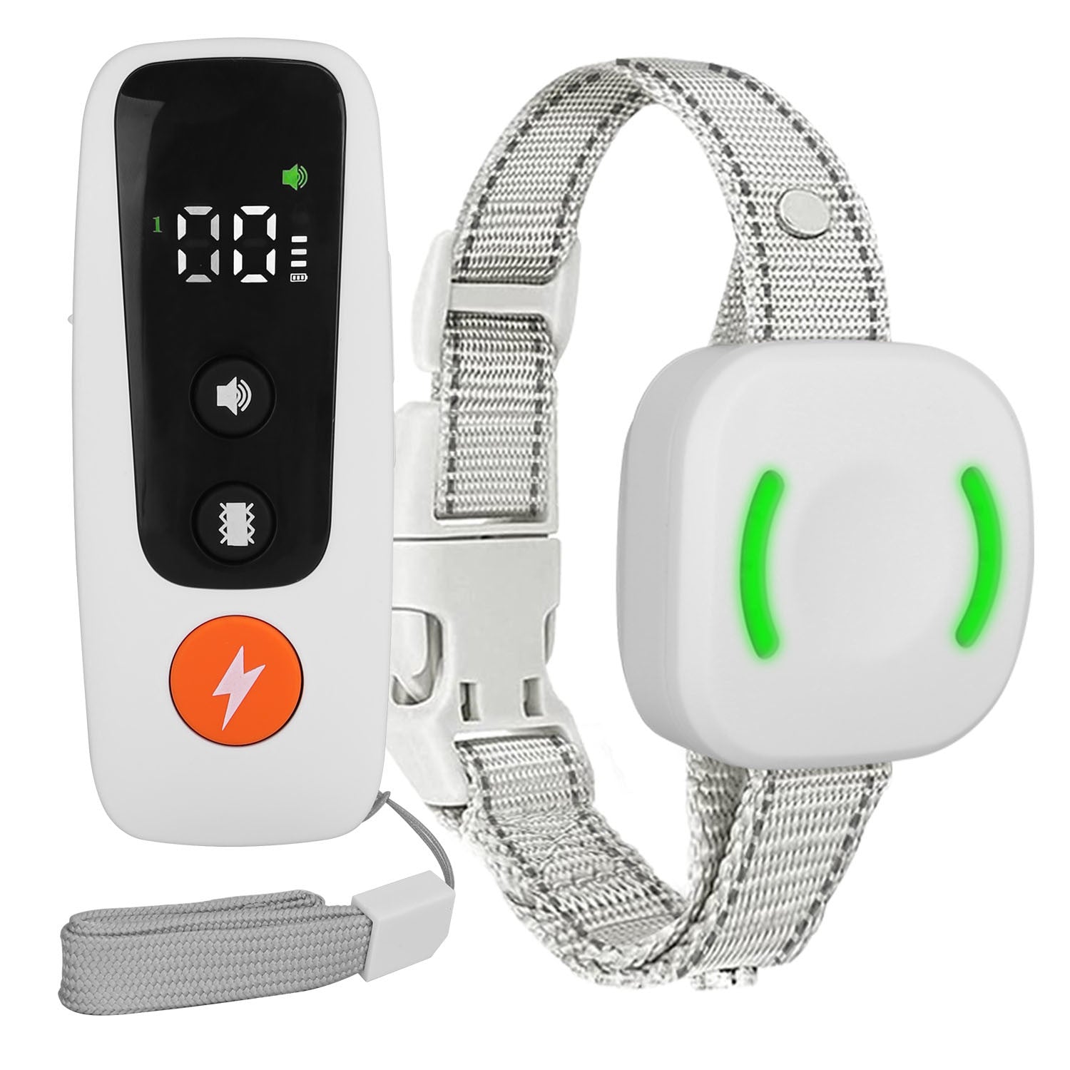 Electric Remote Training Collar IP67 Waterproof Rechargeable Dog Training System with Light Beep Vibration Shock 2624FT Range Fit for All Dogs 10-150LBS