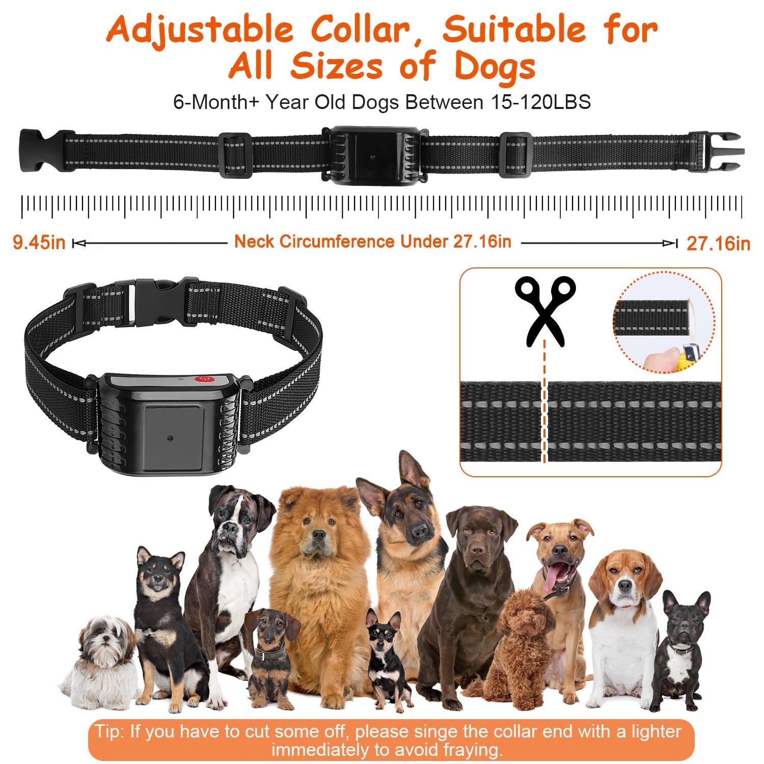 990FT Range Dog Wireless Fence Remote Training Collar
