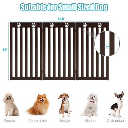 Pet Gate Dog Gate with 360° Flexible Hinge