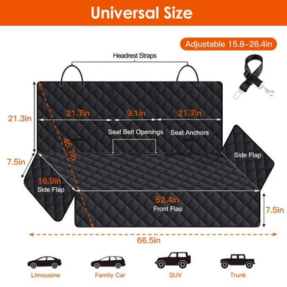 Waterproof Pet Car Seat Cover Protector for Cars/ Trucks/SUVs