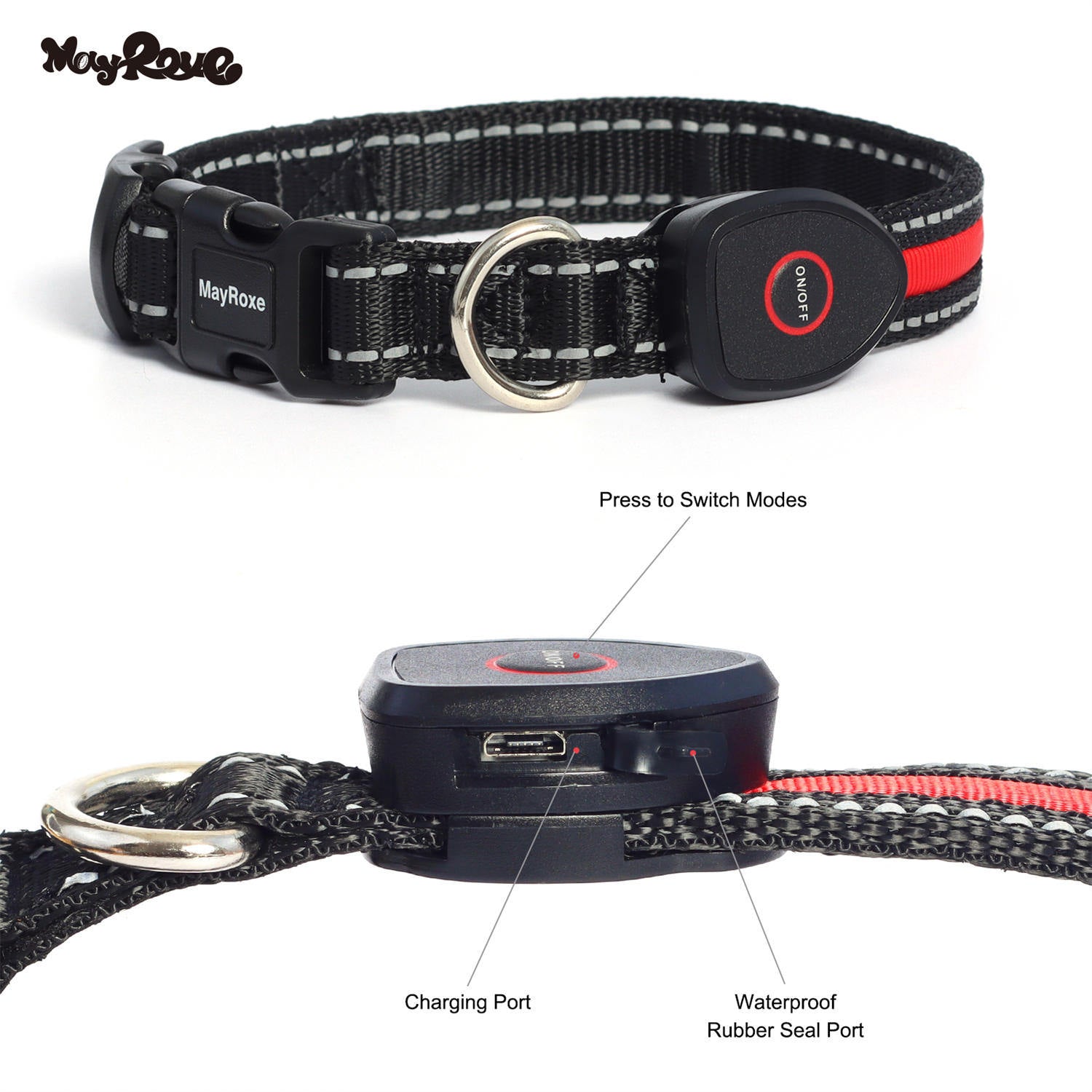 Peach Heart Pet Collar