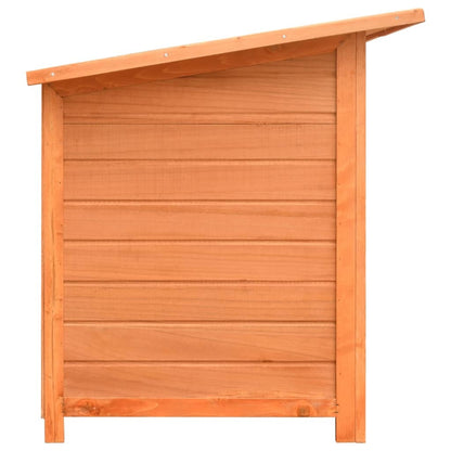Dog Cage Solid Pine &amp; Fir Wood 47.2&quot;x30.3&quot;x33.9&quot;