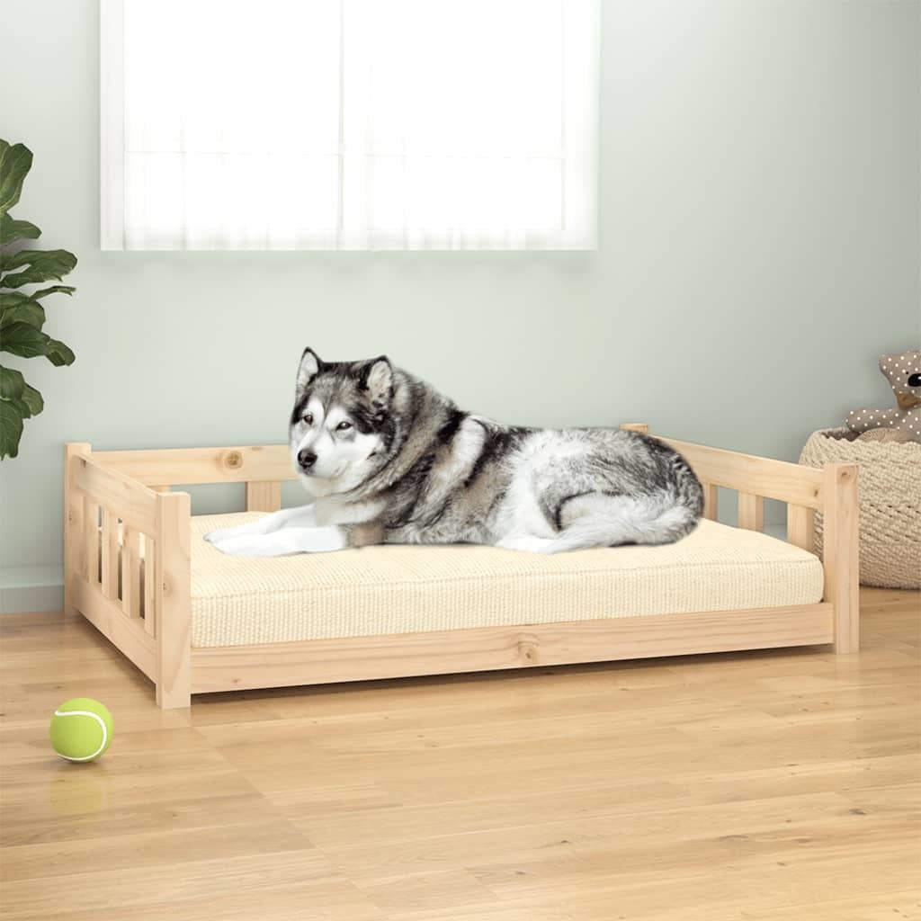 Dog Bed 41.5&quot;x29.7&quot;x11&quot; Solid Wood Pine
