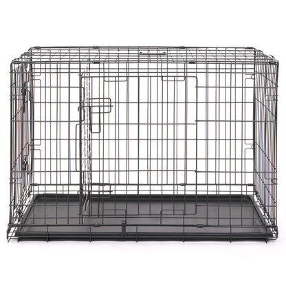 36&quot; Pet Kennel Cat Dog Folding Steel Crate Animal Playpen Wire Metal