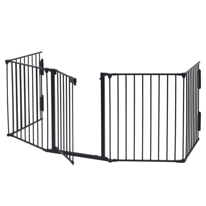 Metal Baby Playpen Fireplace Safety Fence;  Extra Wide Barrier Gate for Indoor Baby/Pet /Christmas Tree XH