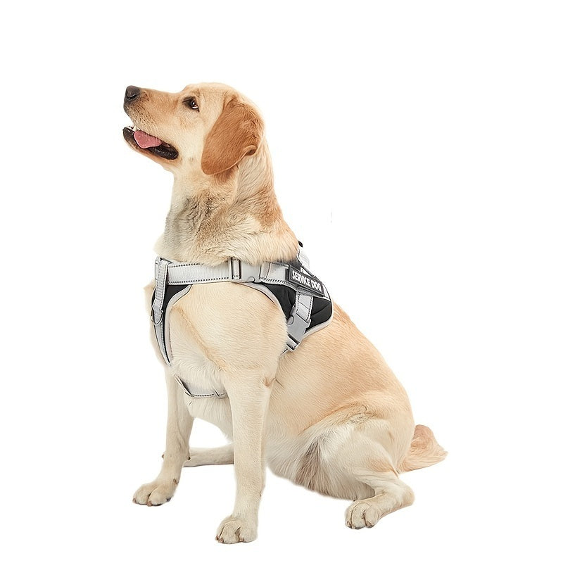 No Pull Service Dog Vest Harness For Dog &amp; Cat; Breathable Soft Dog Vest Harness For Outdoor Walking