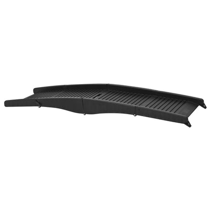 Folding Dog Ramp Black 60.2&quot;x15.7&quot;x4.9&quot; Plastic