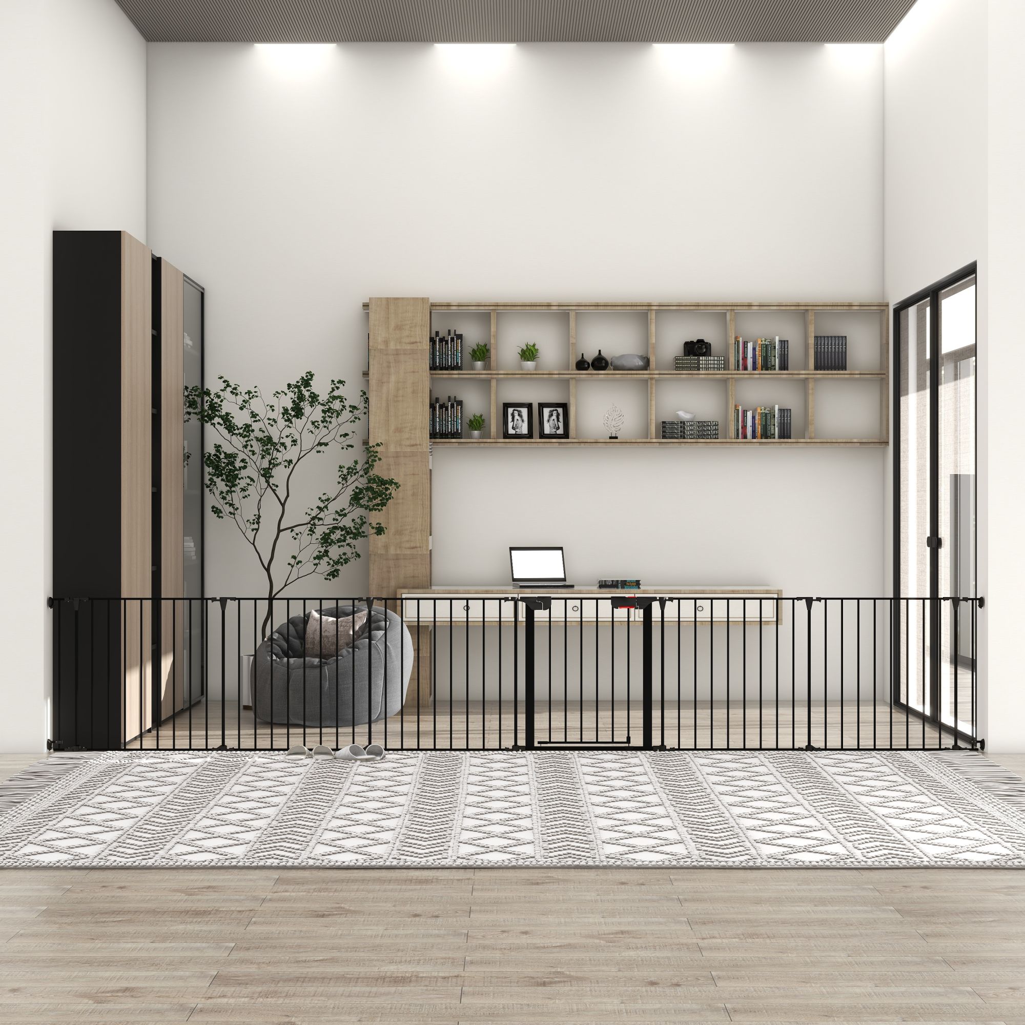 150&quot; Adjustable Safety Gate 6 Panels Play