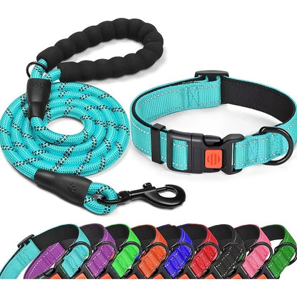 No Pull Dog Harness; Adjustable Nylon Dog Vest &amp; Leashes For Walking Training; Pet Supplies