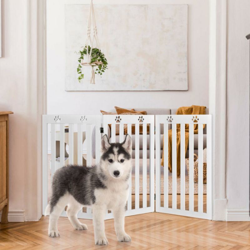 Pet Gate Dog Gate with 360° Flexible Hinge