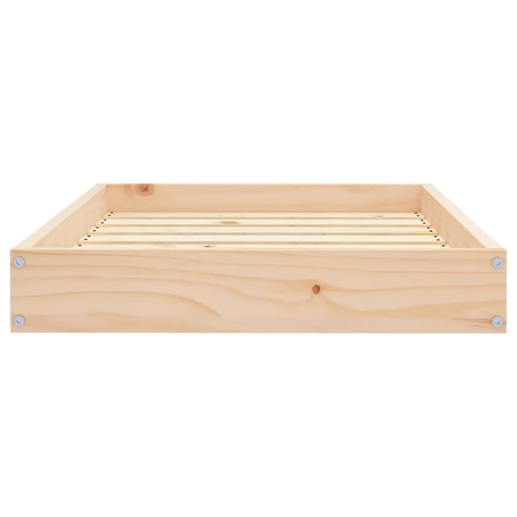 Dog Bed 28.1&quot;x21.3&quot;x3.5&quot; Solid Wood Pine