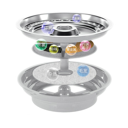 Pet Automatic LED Fountain 81oz / 2.4L Water Dispenser for Cats Dogs