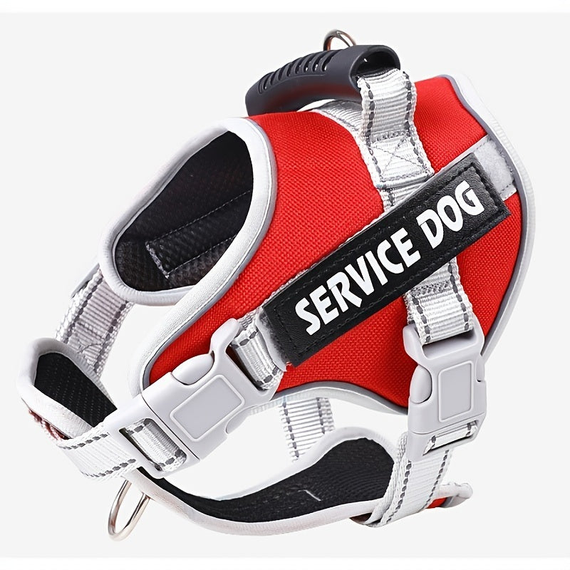 No Pull Service Dog Vest Harness For Dog &amp; Cat; Breathable Soft Dog Vest Harness For Outdoor Walking