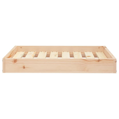 Dog Bed 28.1&quot;x21.3&quot;x3.5&quot; Solid Wood Pine
