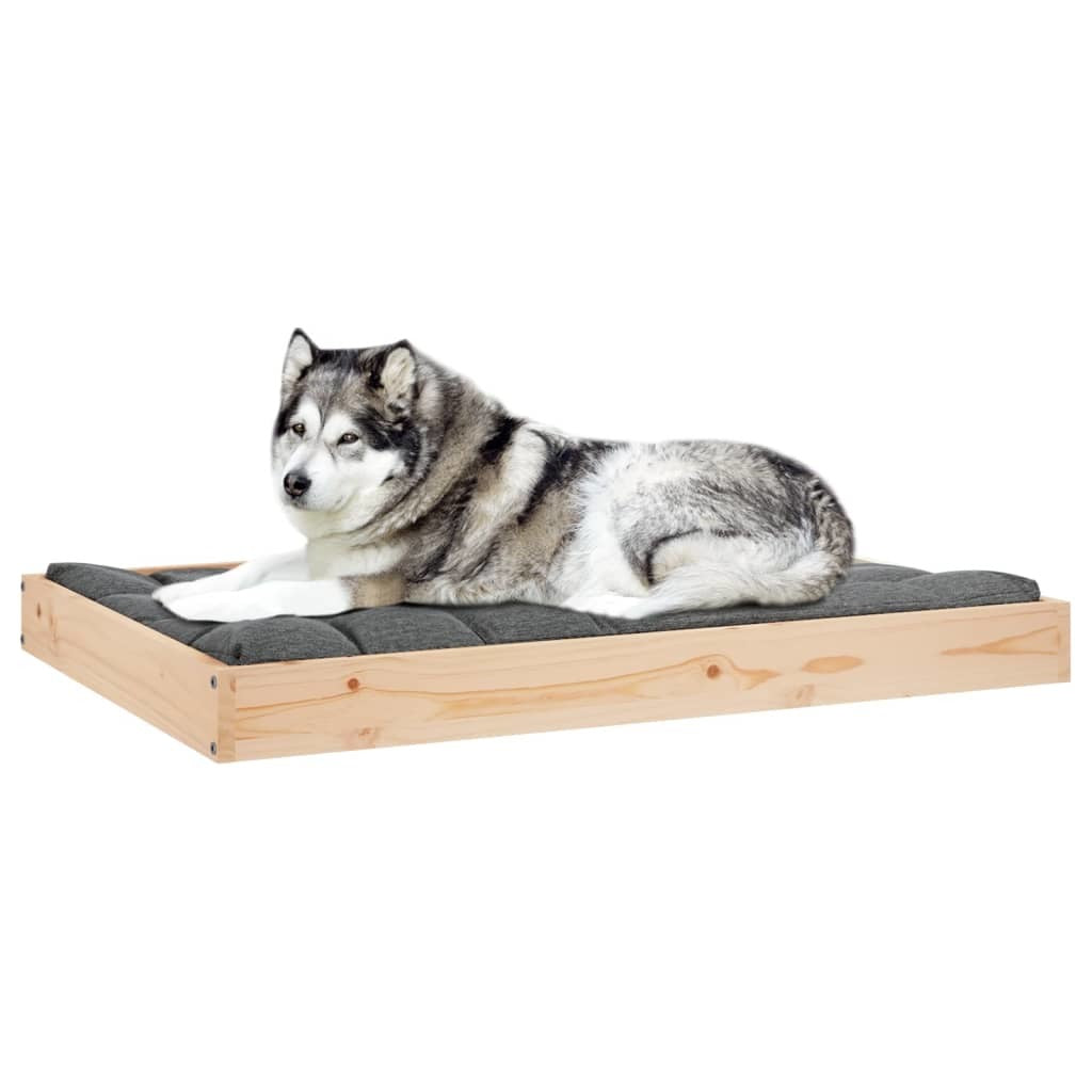 Dog Bed 40&quot;x29.1&quot;x3.5&quot; Solid Wood Pine