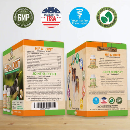 Hip and Joint Supplement for Dogs with Chondroitin Collagen for Dogs Turmeric Boswellia Dog Glucosamine for Dogs &amp; MSM Dog Arthritis Supplement Extend Dog Joint Supplement Large Breed and Small