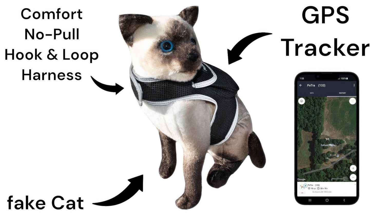 Pet Tracker Mini GPS Dog Tracking Device Made from Pet-Friendly Materials Size:S