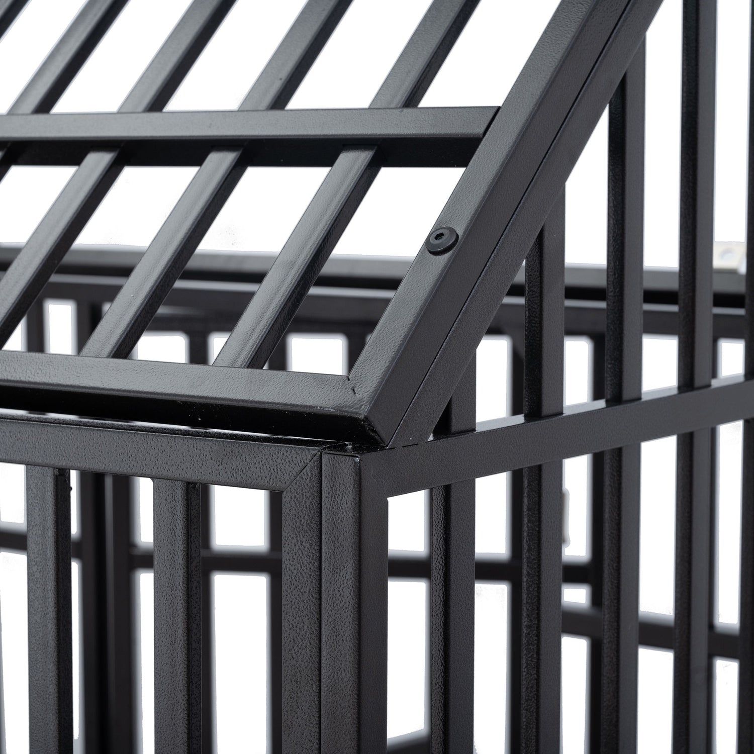 Heavy Duty Dog Cage pet Crate with Roof &amp; window on roof