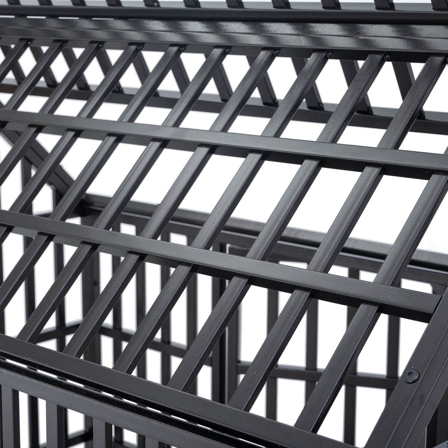 Heavy Duty Dog Cage pet Crate with Roof &amp; window on roof