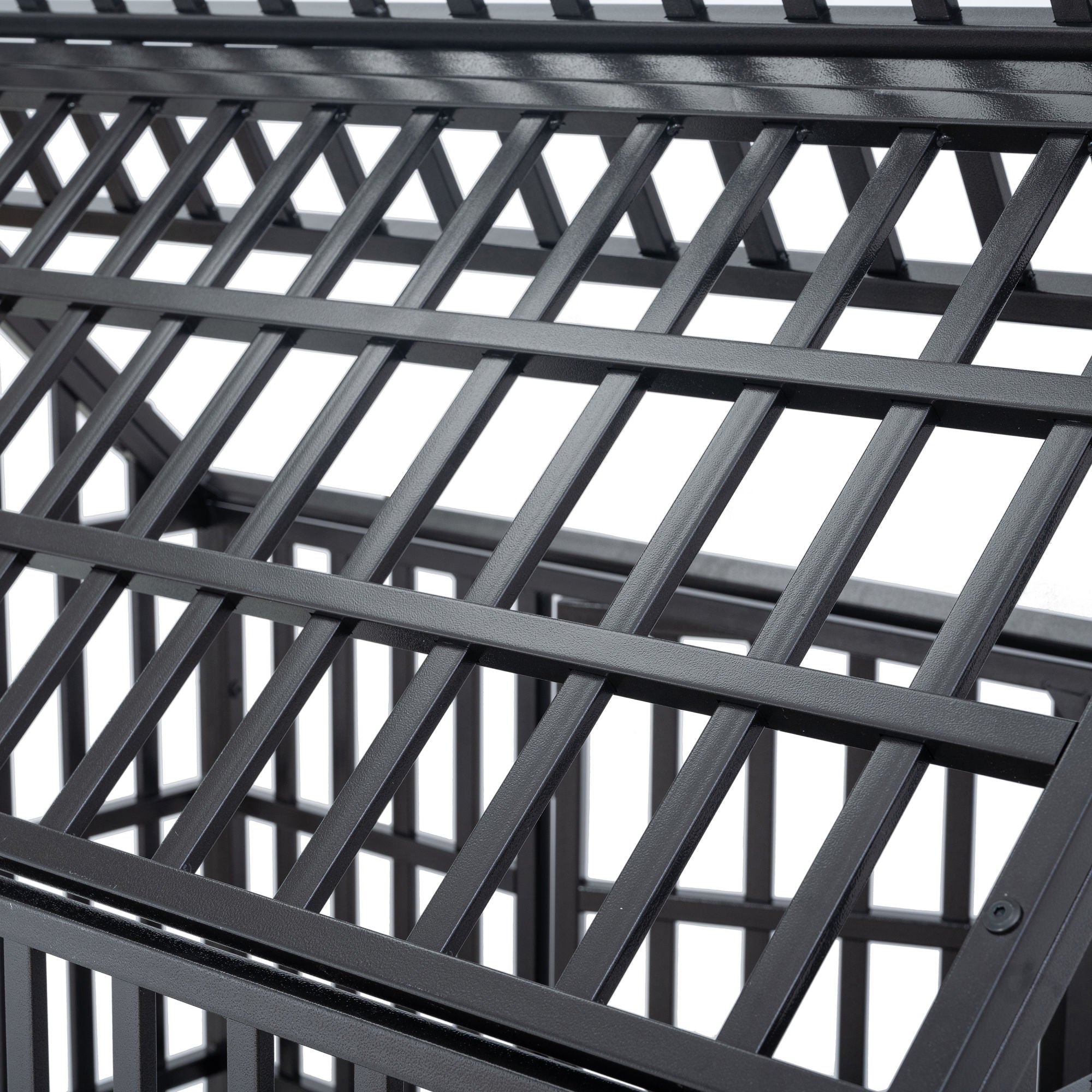 Heavy Duty Dog Cage pet Crate with Roof &amp; window on roof