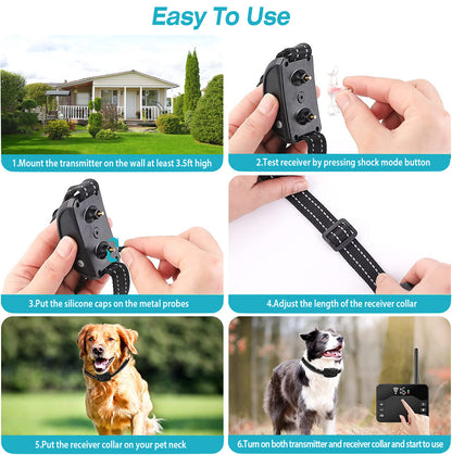 2 In 1 Wireless Electric Dog Fence Waterproof