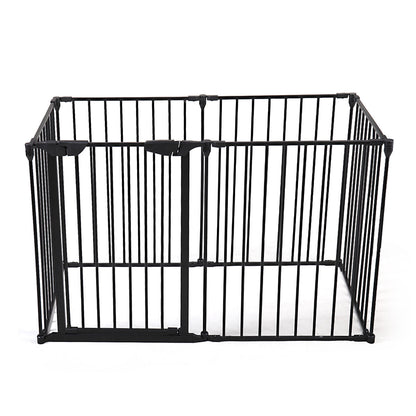 Metal Baby Playpen Fireplace Safety Fence;  Extra Wide Barrier Gate for Indoor Baby/Pet /Christmas Tree XH