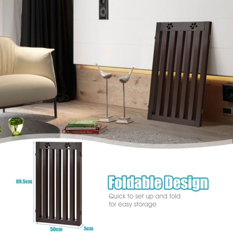 Pet Gate Dog Gate with 360° Flexible Hinge