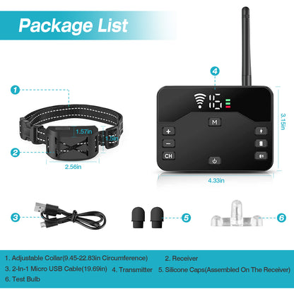 2 In 1 Wireless Electric Dog Fence Waterproof