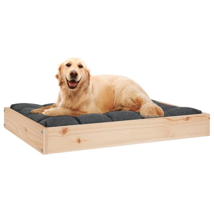 Dog Bed 28.1&quot;x21.3&quot;x3.5&quot; Solid Wood Pine