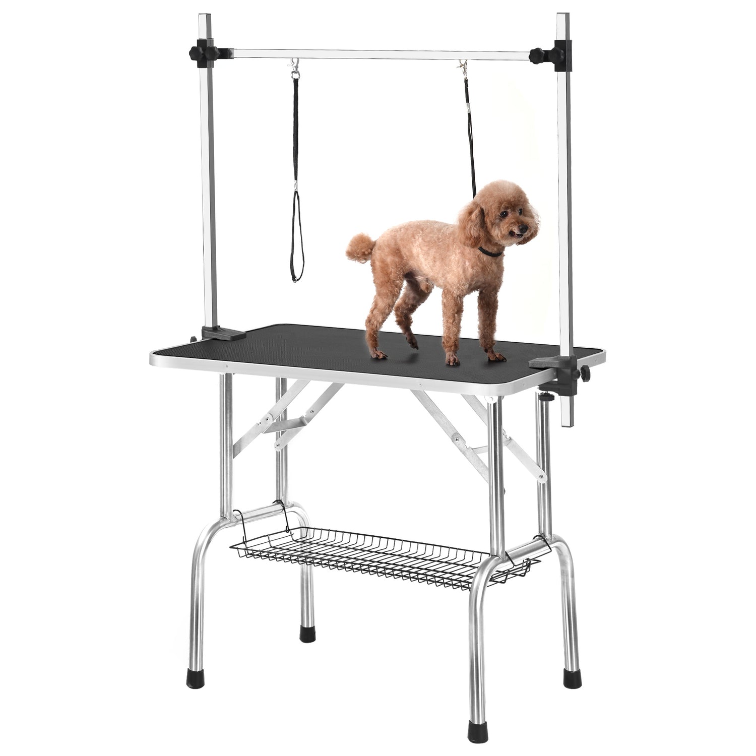 Professional Dog Pet Grooming Table Large Adjustable Heavy Duty Portable w/Arm &amp; Noose &amp; Mesh Tray