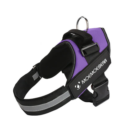 No Pull Pet Harness For Dog &amp; Cat; Adjustable Soft Padded Large Dog Harness With Easy Control Handle