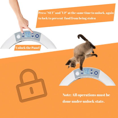 5-Meals Automatic Feeder Auto Pet Feeder