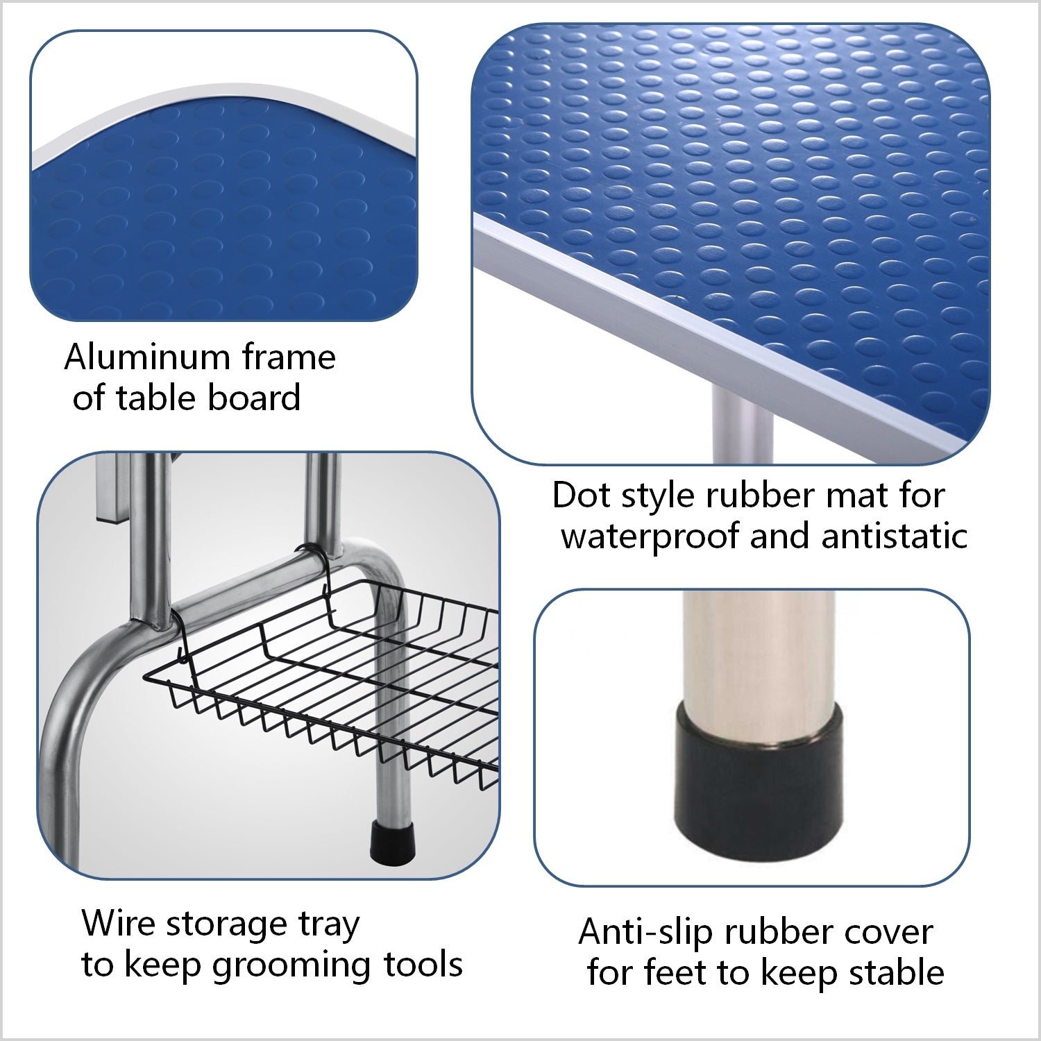 Professional Dog Pet Grooming Table Large Adjustable Heavy Duty Portable w/Arm &amp; Noose &amp; Mesh Tray