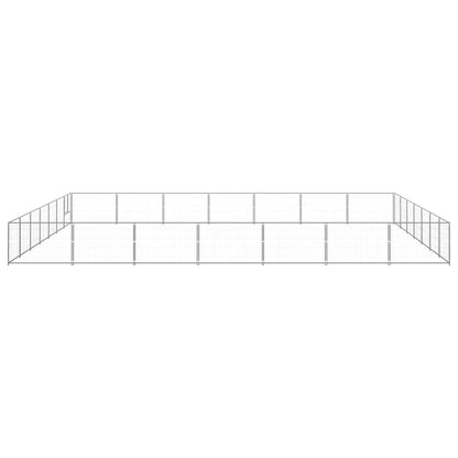 Dog Kennel Silver 527.4 ft² Steel
