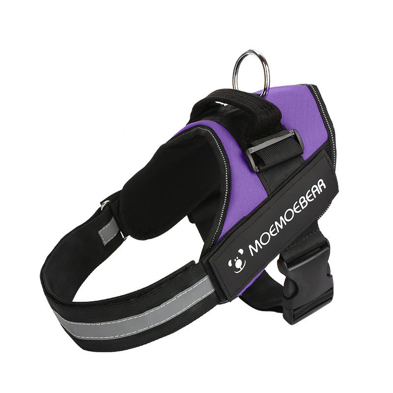 No Pull Pet Harness For Dog &amp; Cat; Adjustable Soft Padded Large Dog Harness With Easy Control Handle