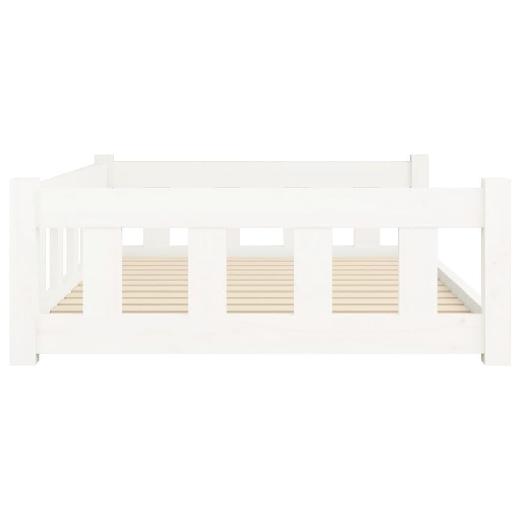 Dog Bed White 41.5&quot;x29.7&quot;x11&quot; Solid Wood Pine