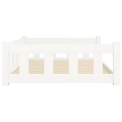 Dog Bed White 41.5&quot;x29.7&quot;x11&quot; Solid Wood Pine