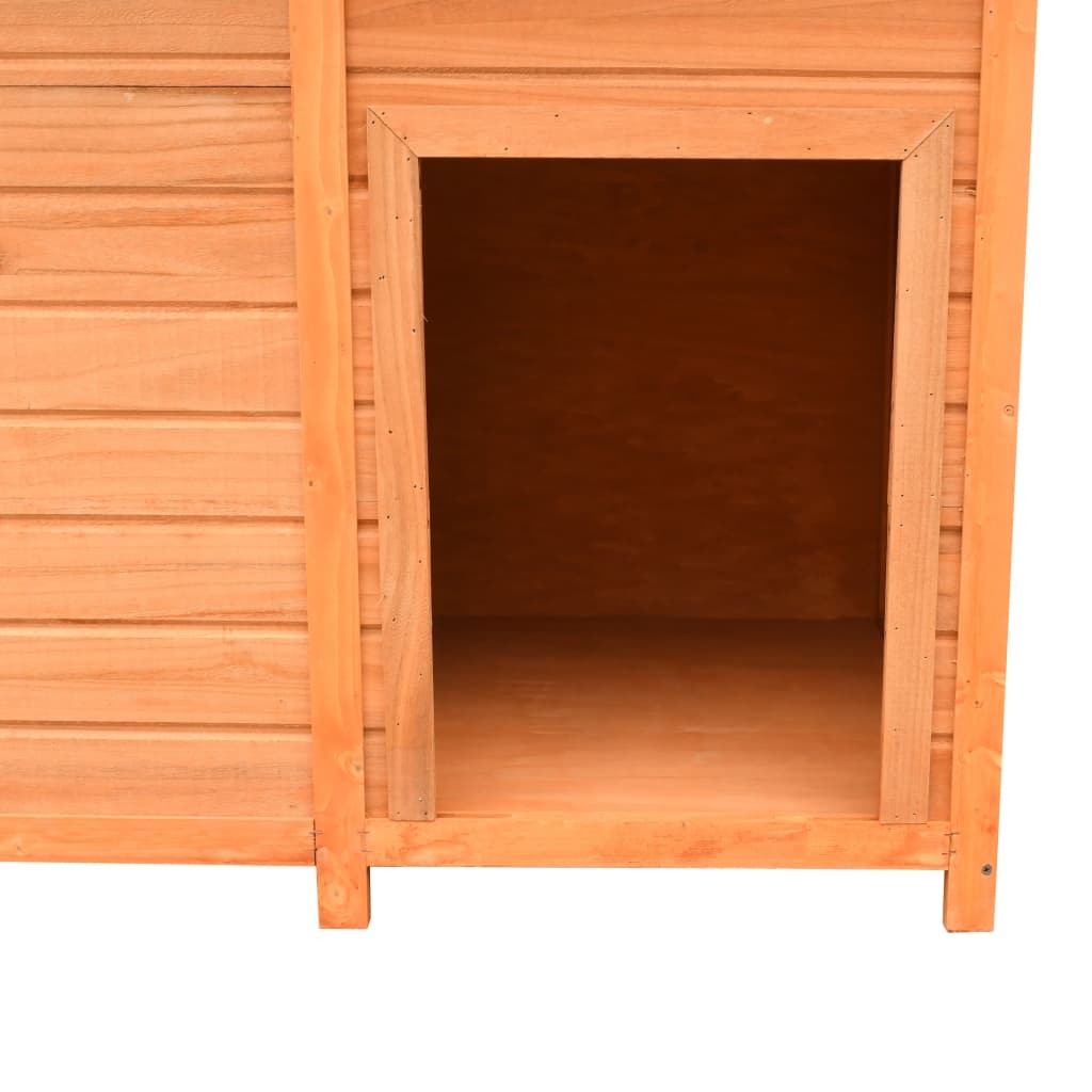 Dog Cage Solid Pine &amp; Fir Wood 47.2&quot;x30.3&quot;x33.9&quot;