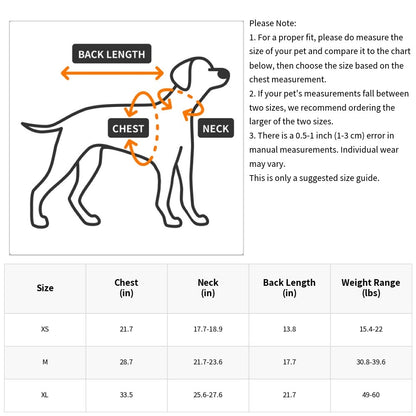 Warm Dog Cotton Coat/Sweater; Cold-Proof Clothes For Medium Large Dog; Dog Cotton Coat For Winter