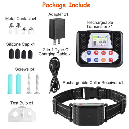 990FT Range Dog Wireless Fence Remote Training Collar
