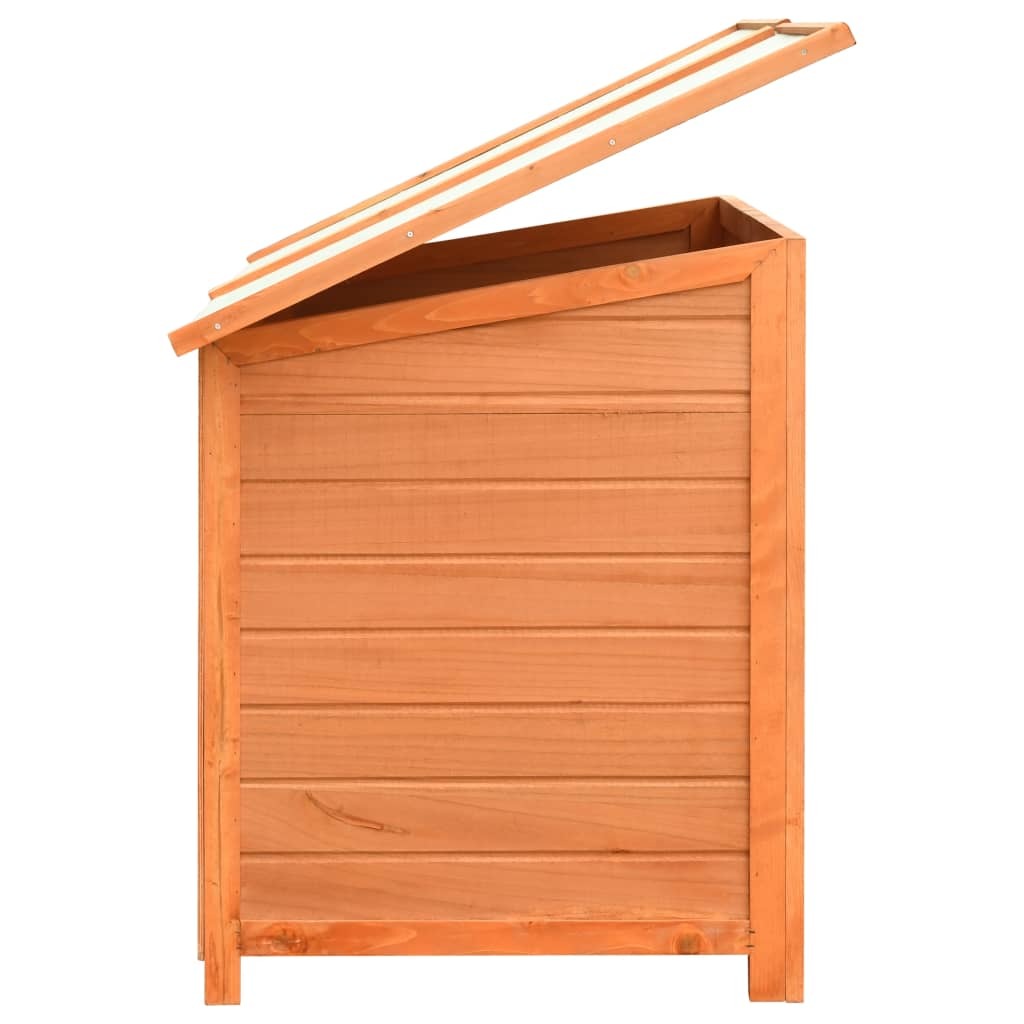 Dog Cage Solid Pine &amp; Fir Wood 47.2&quot;x30.3&quot;x33.9&quot;