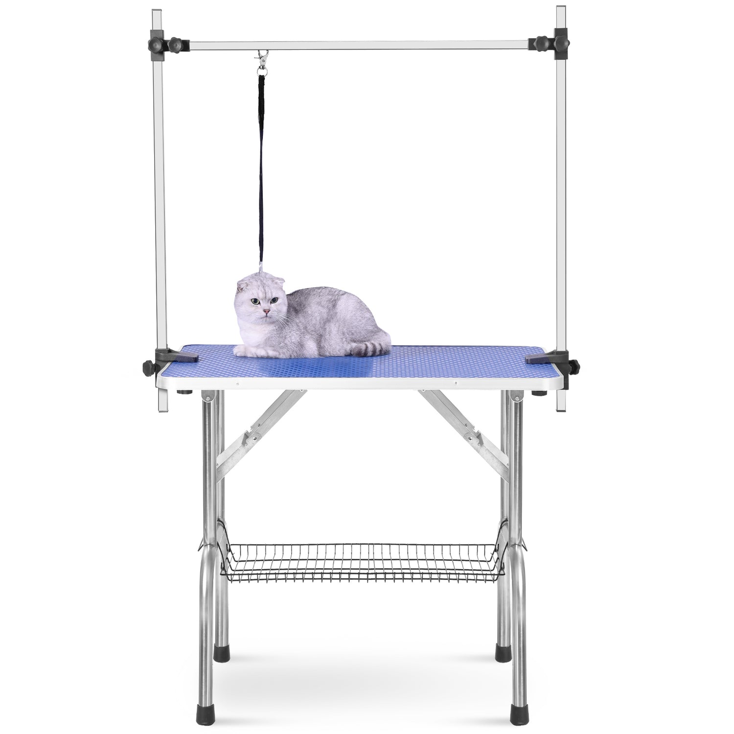Professional Dog Pet Grooming Table Large Adjustable Heavy Duty Portable w/Arm &amp; Noose &amp; Mesh Tray