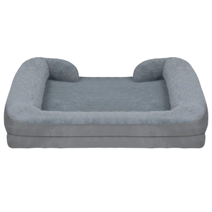 Pet Dog Bed Soft Warm Plush Puppy Cat Bed Cozy Nest Sofa Non-Slip Bed Cushion Mat Removable Washable Cover Waterproof Lining For Small Medium Dog