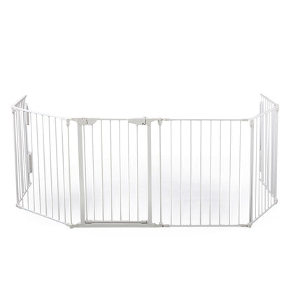 Metal Baby Playpen Fireplace Safety Fence;  Extra Wide Barrier Gate for Indoor Baby/Pet /Christmas Tree XH