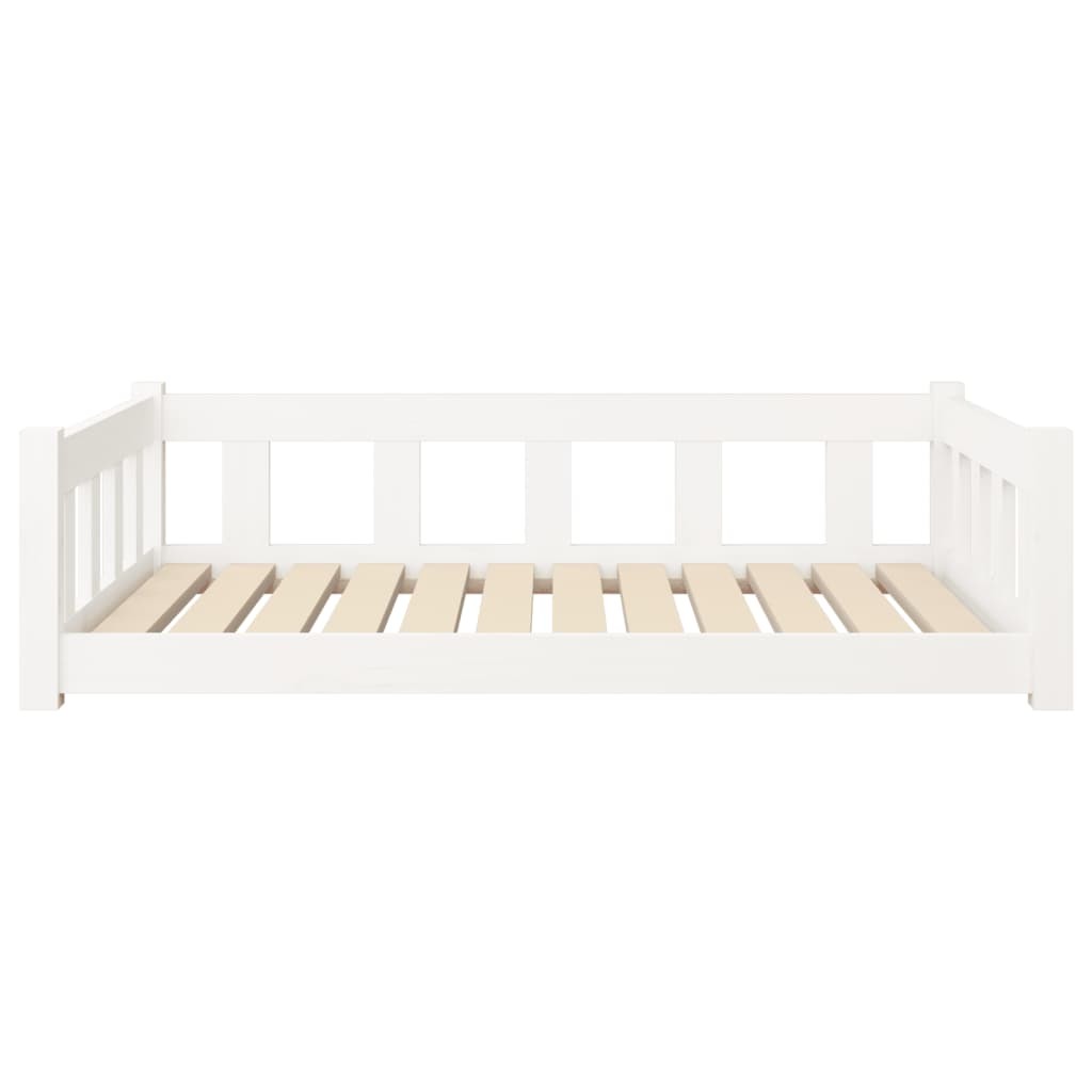Dog Bed White 41.5&quot;x29.7&quot;x11&quot; Solid Wood Pine