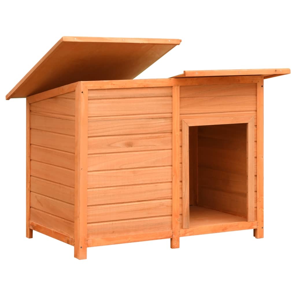 Dog Cage Solid Pine &amp; Fir Wood 47.2&quot;x30.3&quot;x33.9&quot;