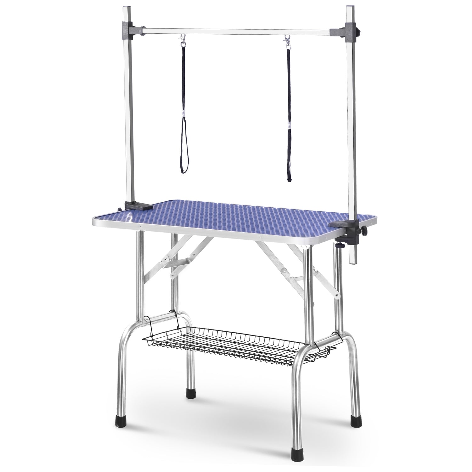 Professional Dog Pet Grooming Table Large Adjustable Heavy Duty Portable w/Arm &amp; Noose &amp; Mesh Tray