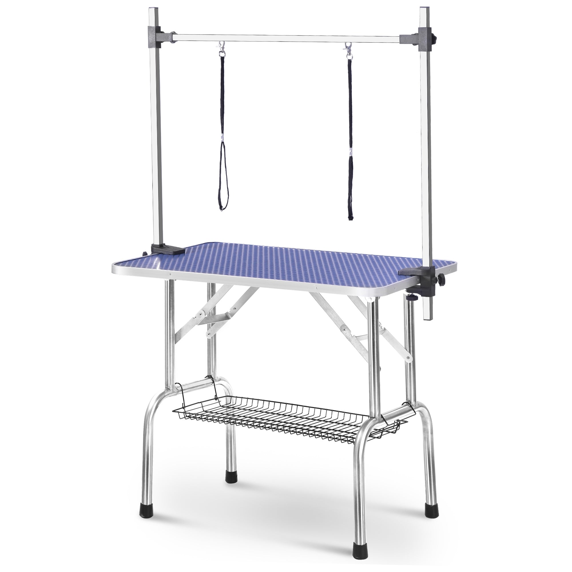 Professional Dog Pet Grooming Table Large Adjustable Heavy Duty Portable w/Arm &amp; Noose &amp; Mesh Tray