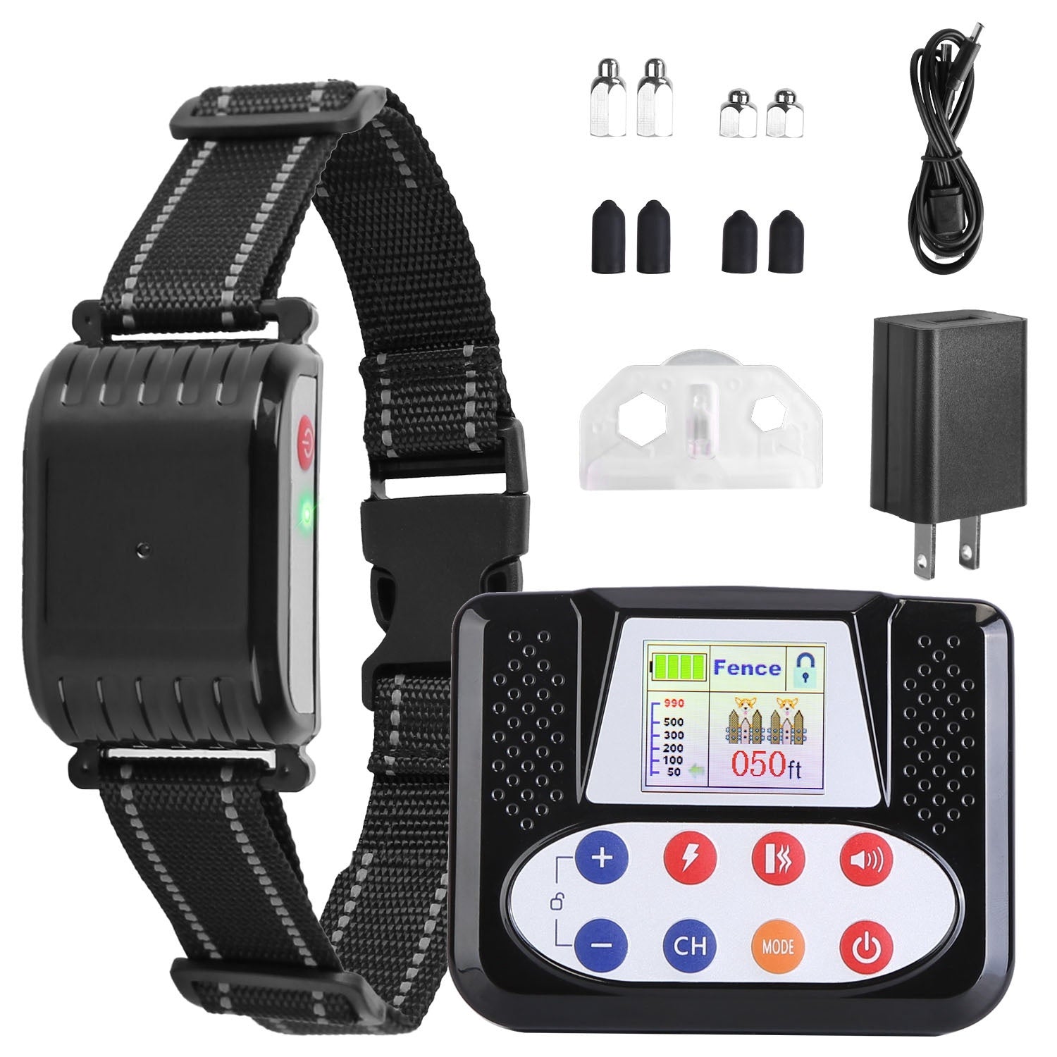 990FT Range Dog Wireless Fence Remote Training Collar